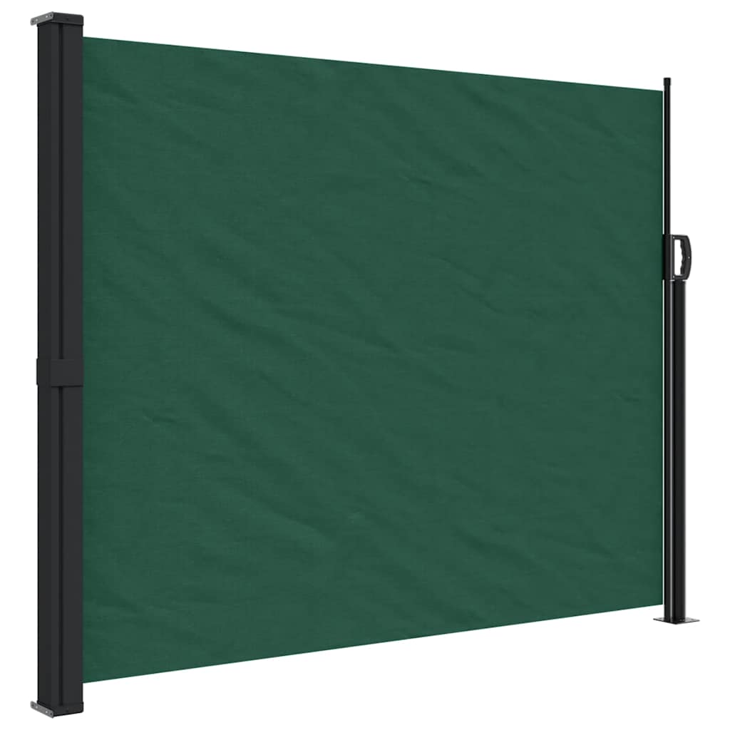 vidaXL Copertina laterală retractabilă, verde închis, 160x300 cm