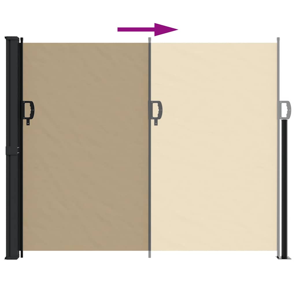 vidaXL Copertină laterală retractabilă, bej, 170x300 cm vidaXL Copertină laterală retractabilă, bej, 170x300 cm