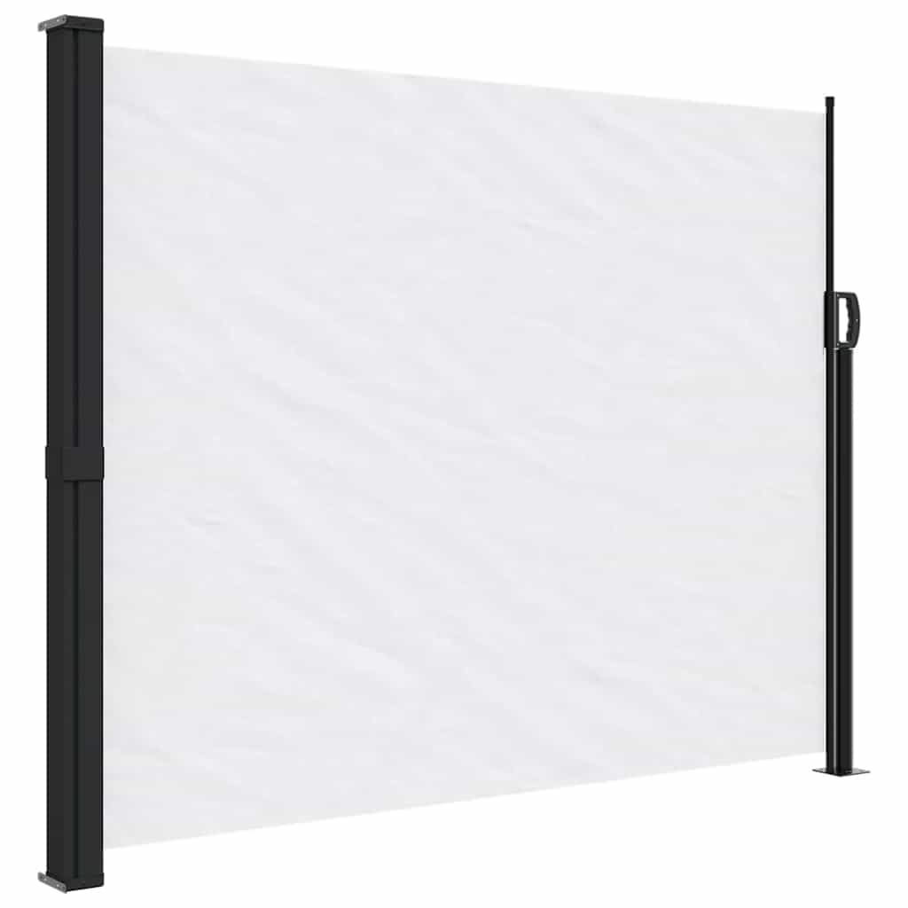 vidaXL Copertină laterală retractabilă, alb, 170x300 cm vidaXL Copertină laterală retractabilă, alb, 170x300 cm