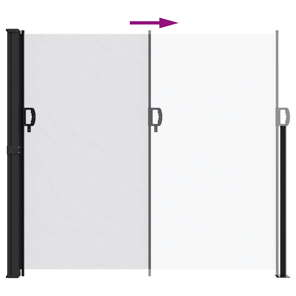 vidaXL Copertina laterală retractabilă, alb, 180x300 cm vidaXL Copertina laterală retractabilă, alb, 180x300 cm