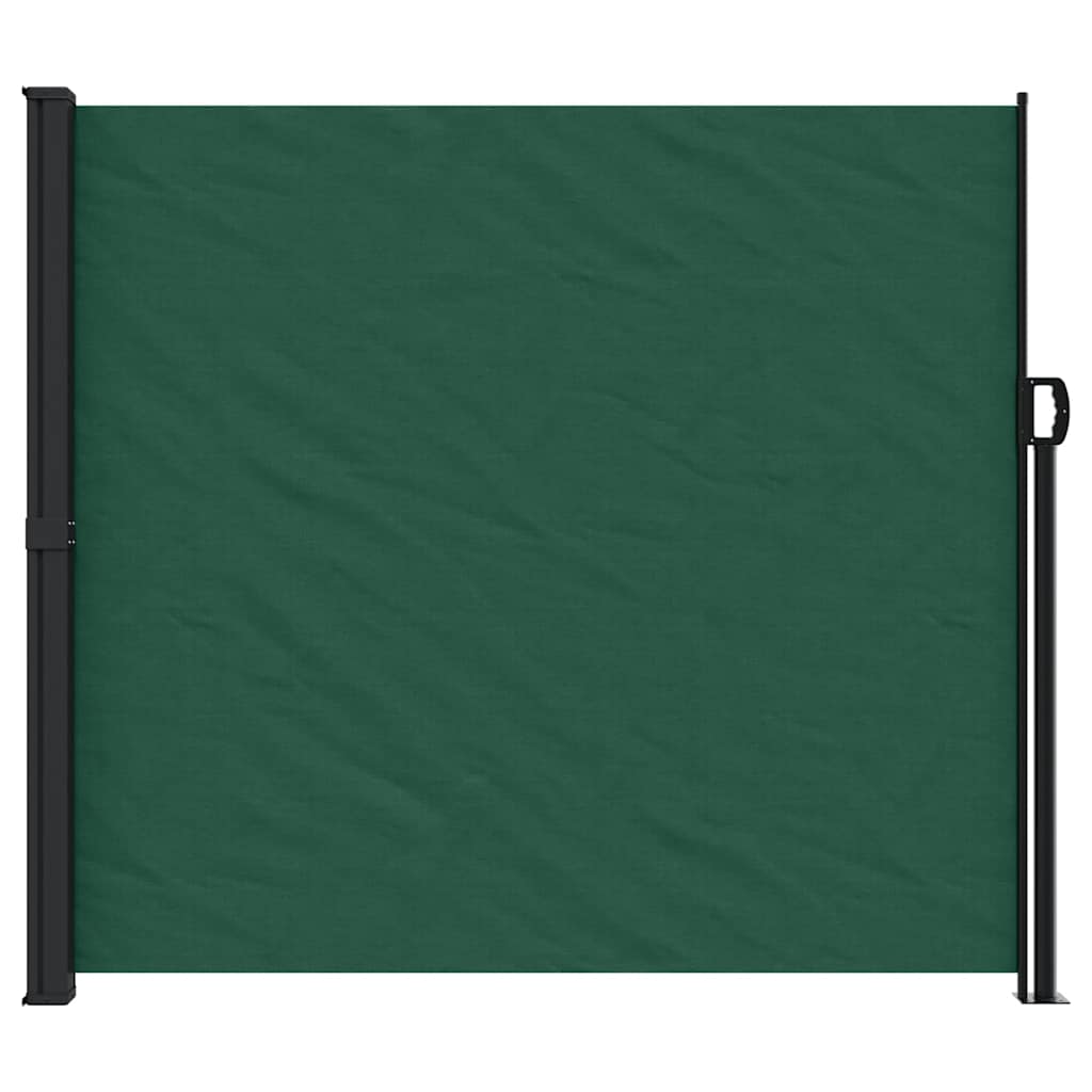 vidaXL Copertina laterală retractabilă, verde închis, 180x300 cm