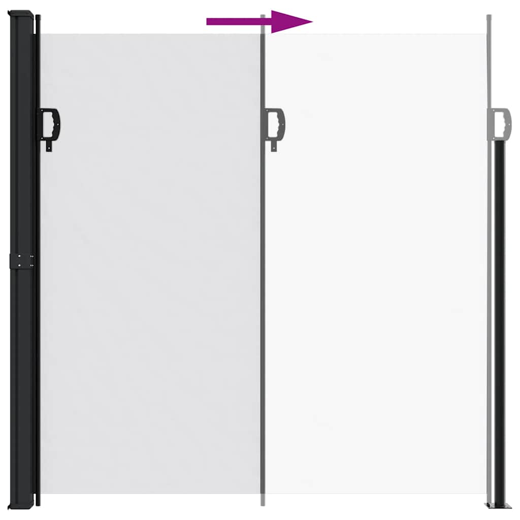 vidaXL Copertina laterală retractabilă, alb, 200x300 cm vidaXL Copertina laterală retractabilă, alb, 200x300 cm