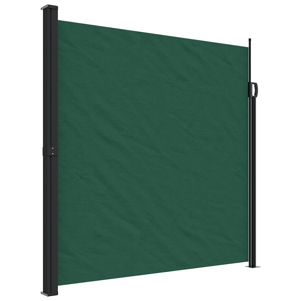 vidaXL Copertina laterală retractabilă, verde închis, 200x300 cm