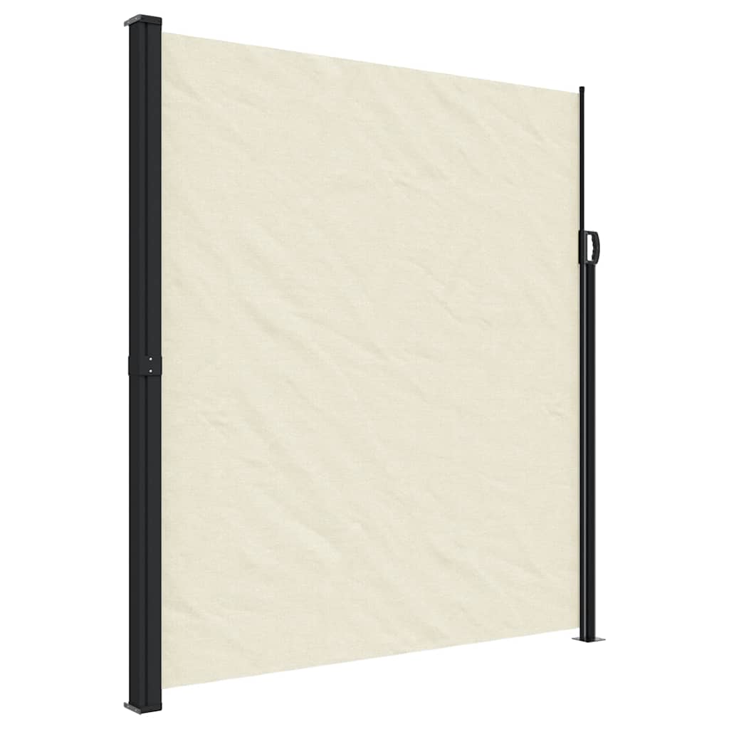 vidaXL Copertina laterală retractabilă, crem, 220x300 cm vidaXL Copertina laterală retractabilă, crem, 220x300 cm