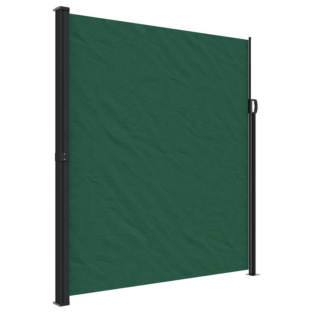 vidaXL Copertina laterală retractabilă, verde închis, 220x300 cm