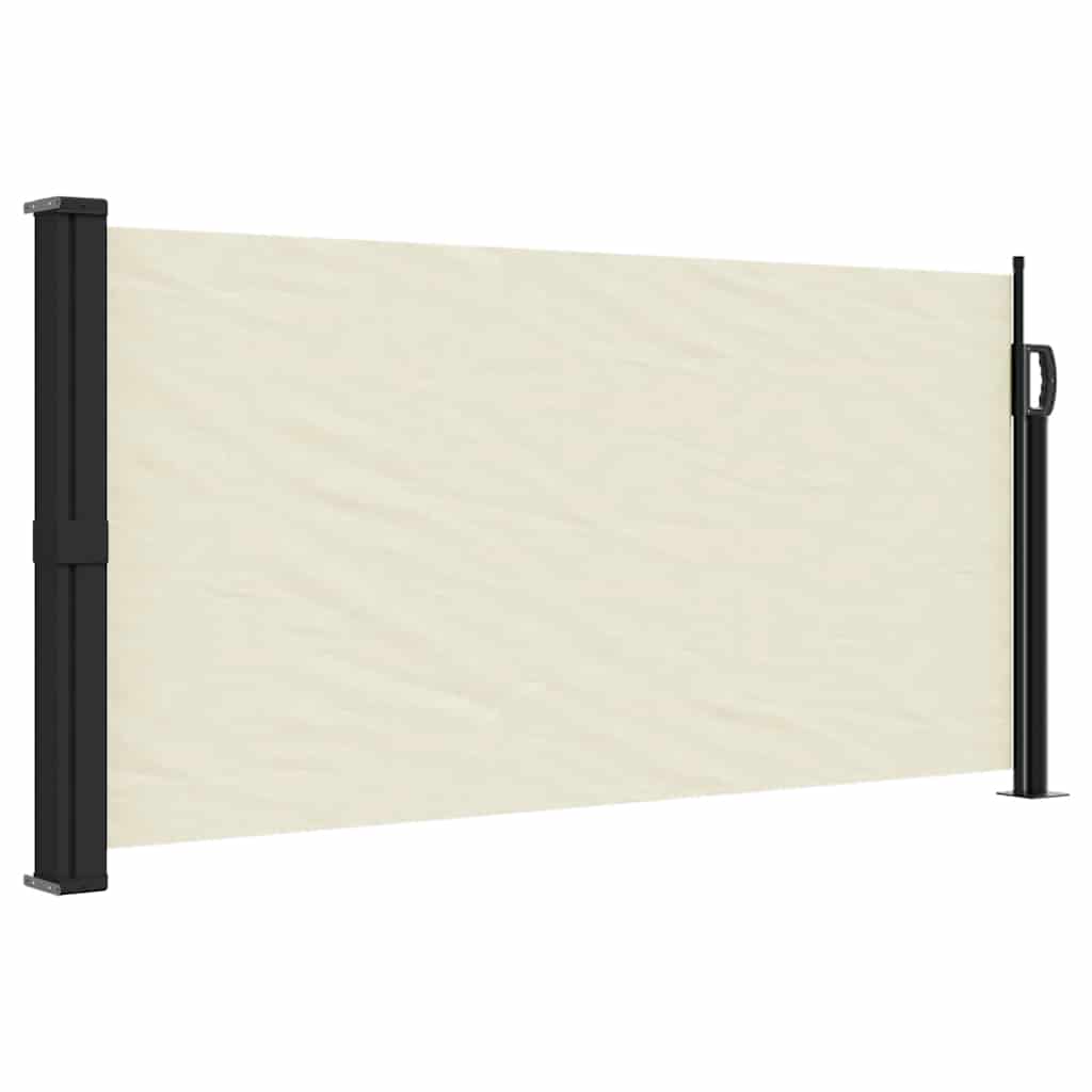 vidaXL Copertina laterală retractabilă, crem, 100x500 cm vidaXL Copertina laterală retractabilă, crem, 100x500 cm