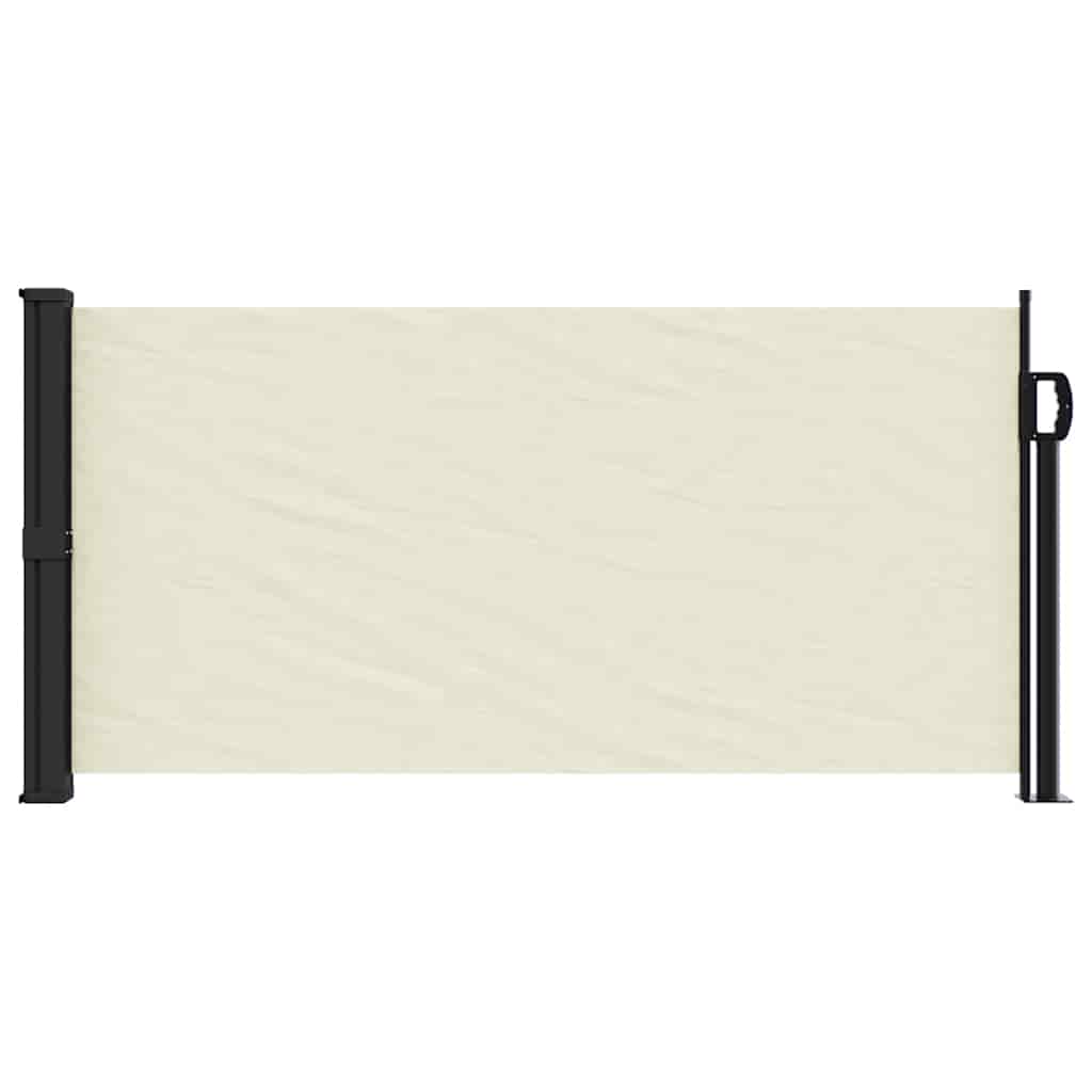 vidaXL Copertina laterală retractabilă, crem, 100x500 cm vidaXL Copertina laterală retractabilă, crem, 100x500 cm