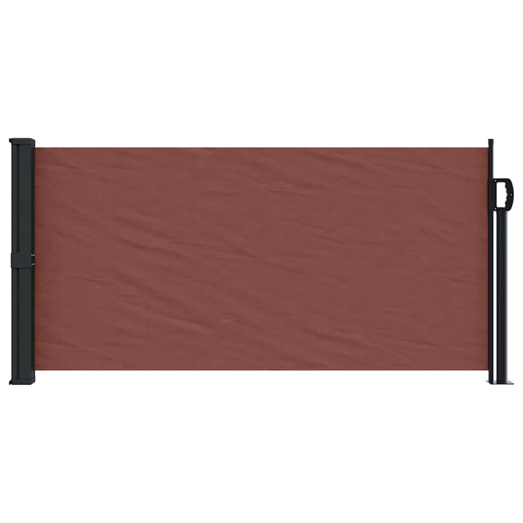 vidaXL Copertina laterală retractabilă, maro, 100x500 cm vidaXL Copertina laterală retractabilă, maro, 100x500 cm