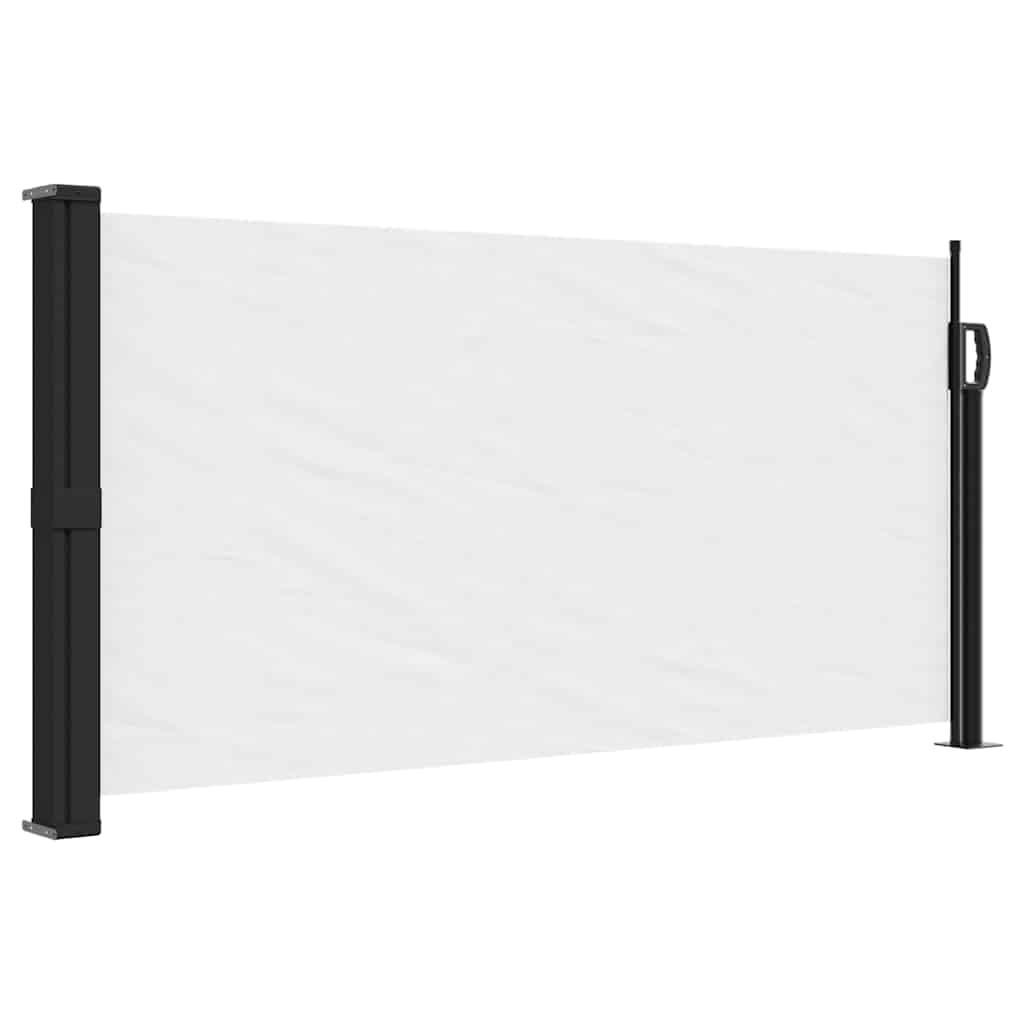 vidaXL Copertina laterală retractabilă, alb, 100x500 cm vidaXL Copertina laterală retractabilă, alb, 100x500 cm