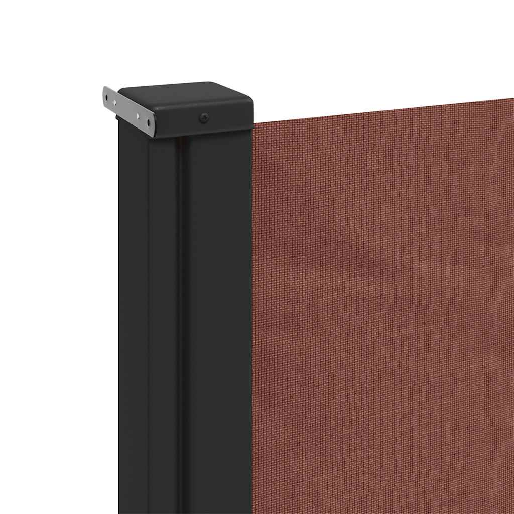 vidaXL Copertina laterală retractabilă, maro, 120x500 cm vidaXL Copertina laterală retractabilă, maro, 120x500 cm
