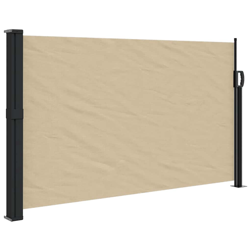 vidaXL Copertina laterală retractabilă, bej, 120x500 cm