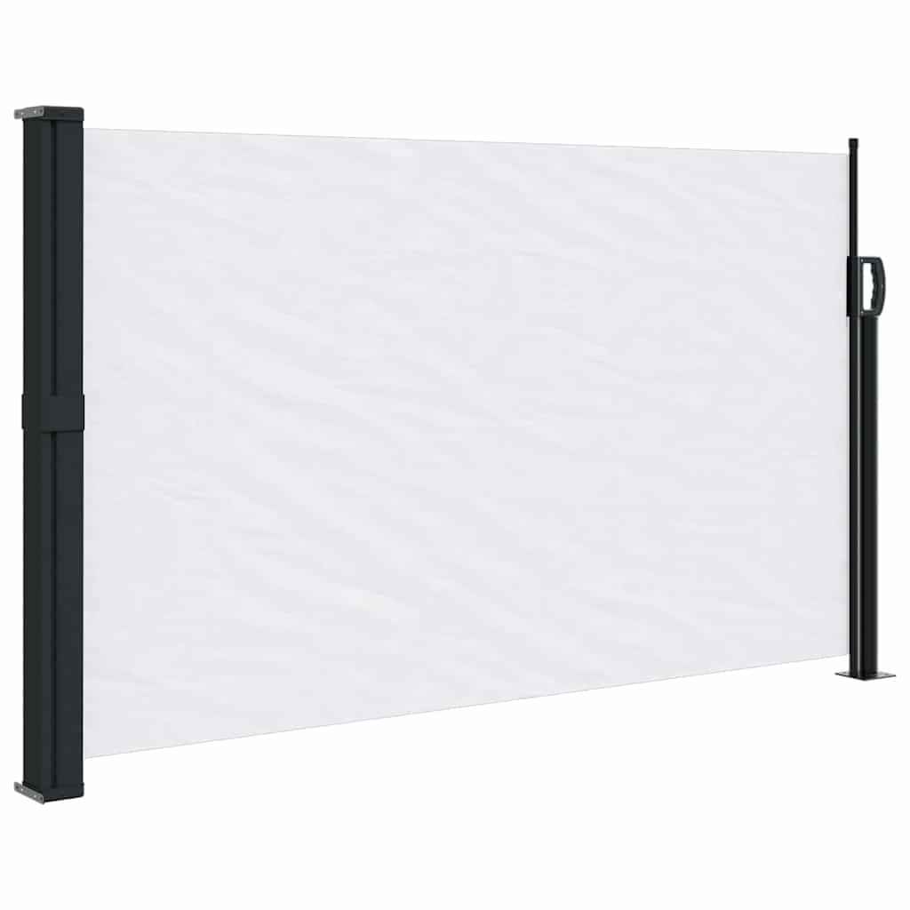 vidaXL Copertina laterală retractabilă, alb, 120x500 cm vidaXL Copertina laterală retractabilă, alb, 120x500 cm