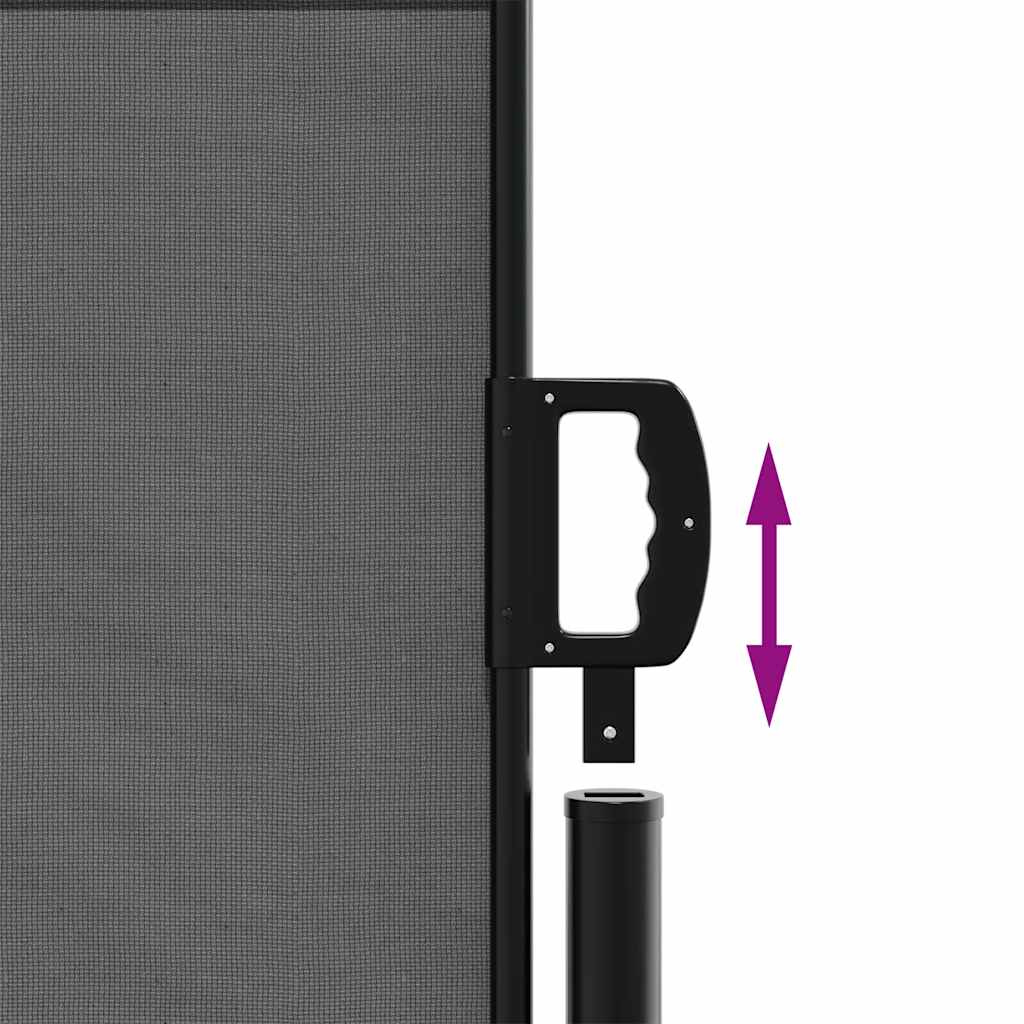 vidaXL Copertină laterală retractabilă antracit 120x500 cm