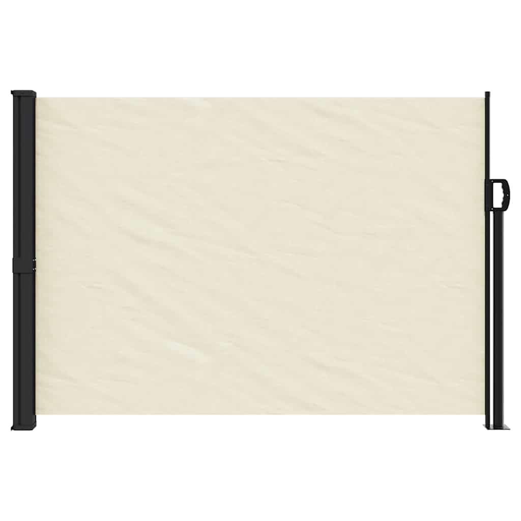 vidaXL Copertina laterală retractabilă, crem, 140x500 cm
