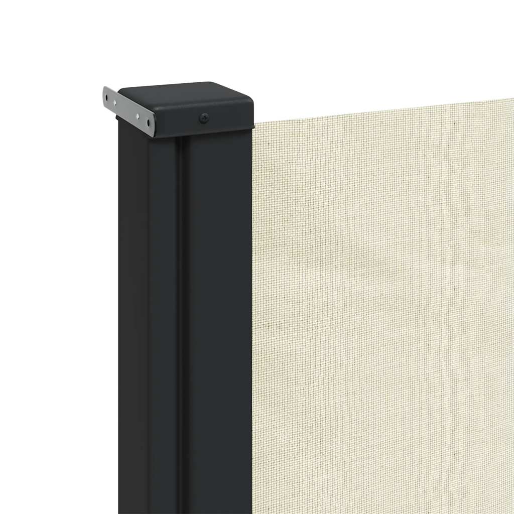 vidaXL Copertina laterală retractabilă, crem, 140x500 cm