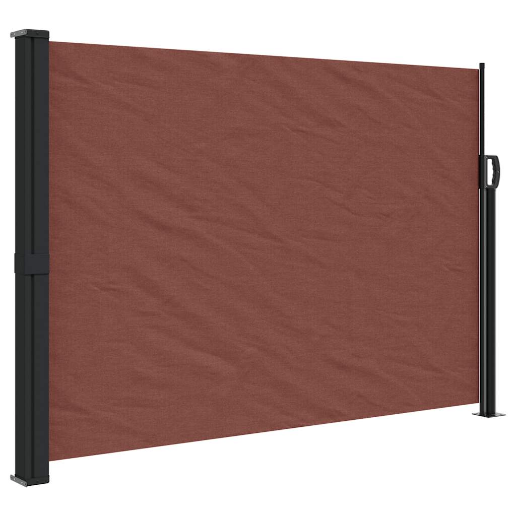 vidaXL Copertina laterală retractabilă, maro, 140x500 cm