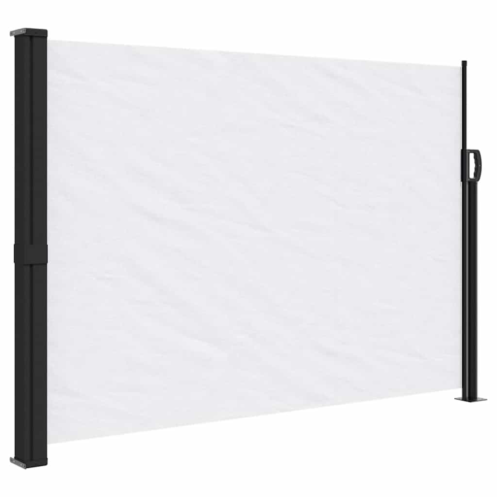vidaXL Copertina laterală retractabilă, alb, 140x500 cm vidaXL Copertina laterală retractabilă, alb, 140x500 cm