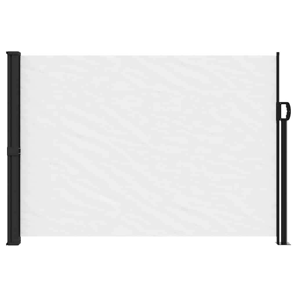vidaXL Copertina laterală retractabilă, alb, 140x500 cm vidaXL Copertina laterală retractabilă, alb, 140x500 cm