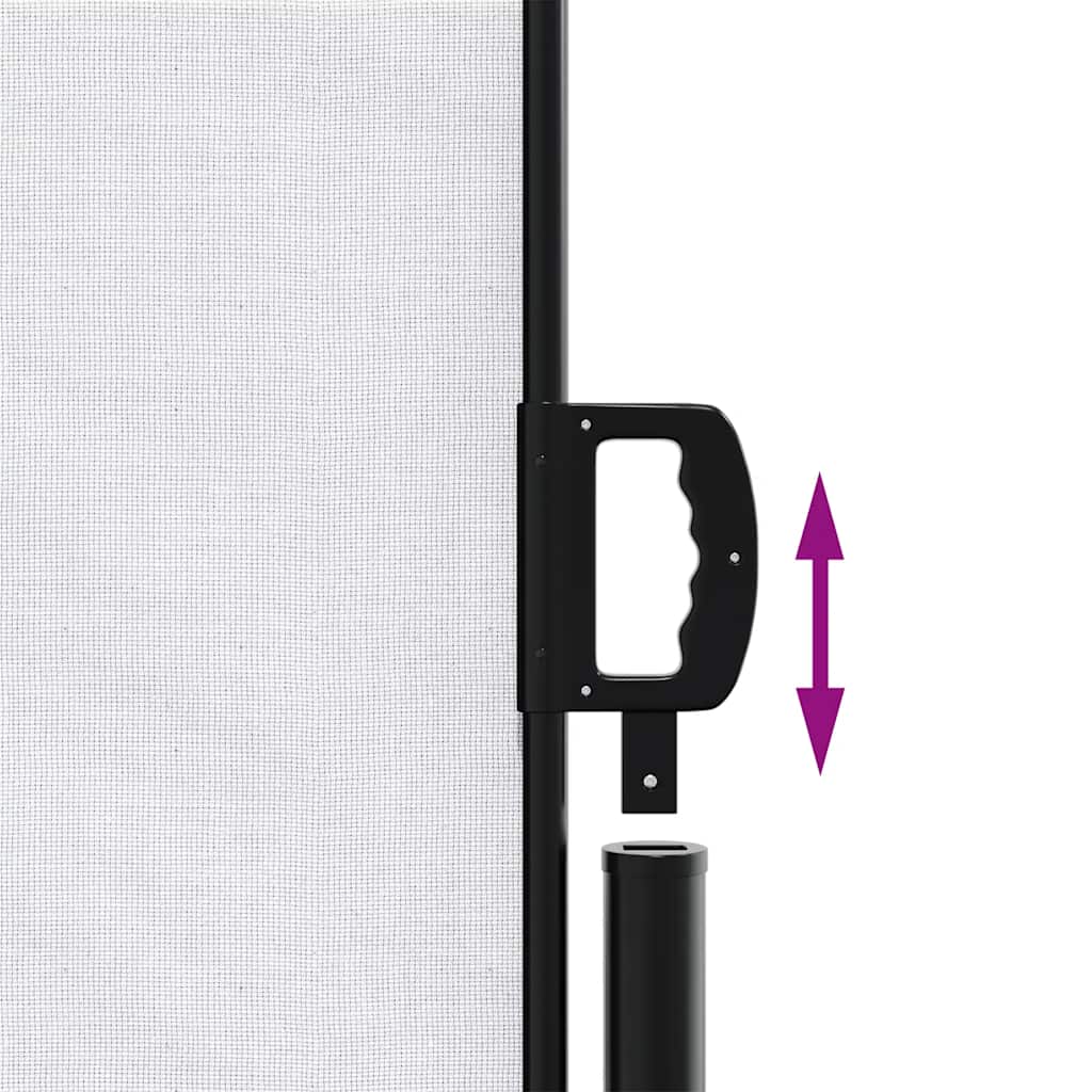 vidaXL Copertina laterală retractabilă, alb, 140x500 cm vidaXL Copertina laterală retractabilă, alb, 140x500 cm