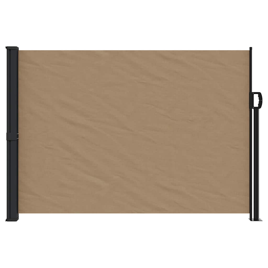vidaXL Copertina laterală retractabilă, gri taupe, 140x500 cm vidaXL Copertina laterală retractabilă, gri taupe, 140x500 cm