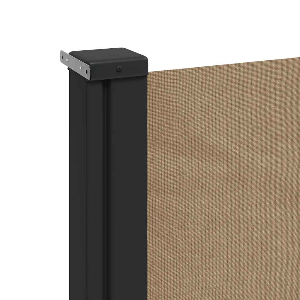 vidaXL Copertina laterală retractabilă, gri taupe, 140x500 cm vidaXL Copertina laterală retractabilă, gri taupe, 140x500 cm