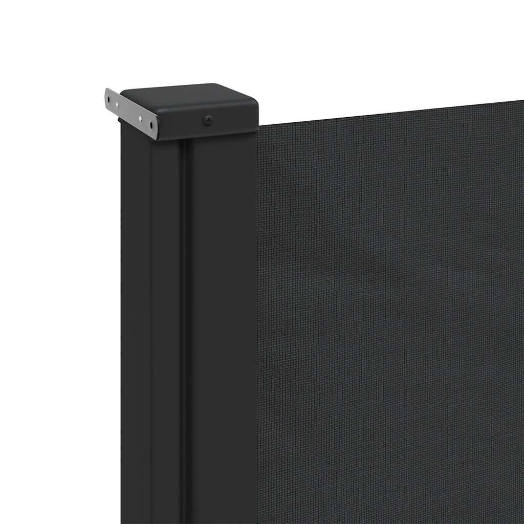 vidaXL Copertina laterală retractabilă, negru, 160x500 cm