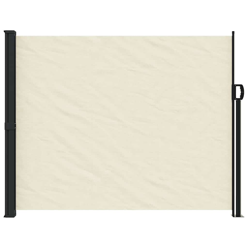 vidaXL Copertina laterală retractabilă, crem, 160x500 cm