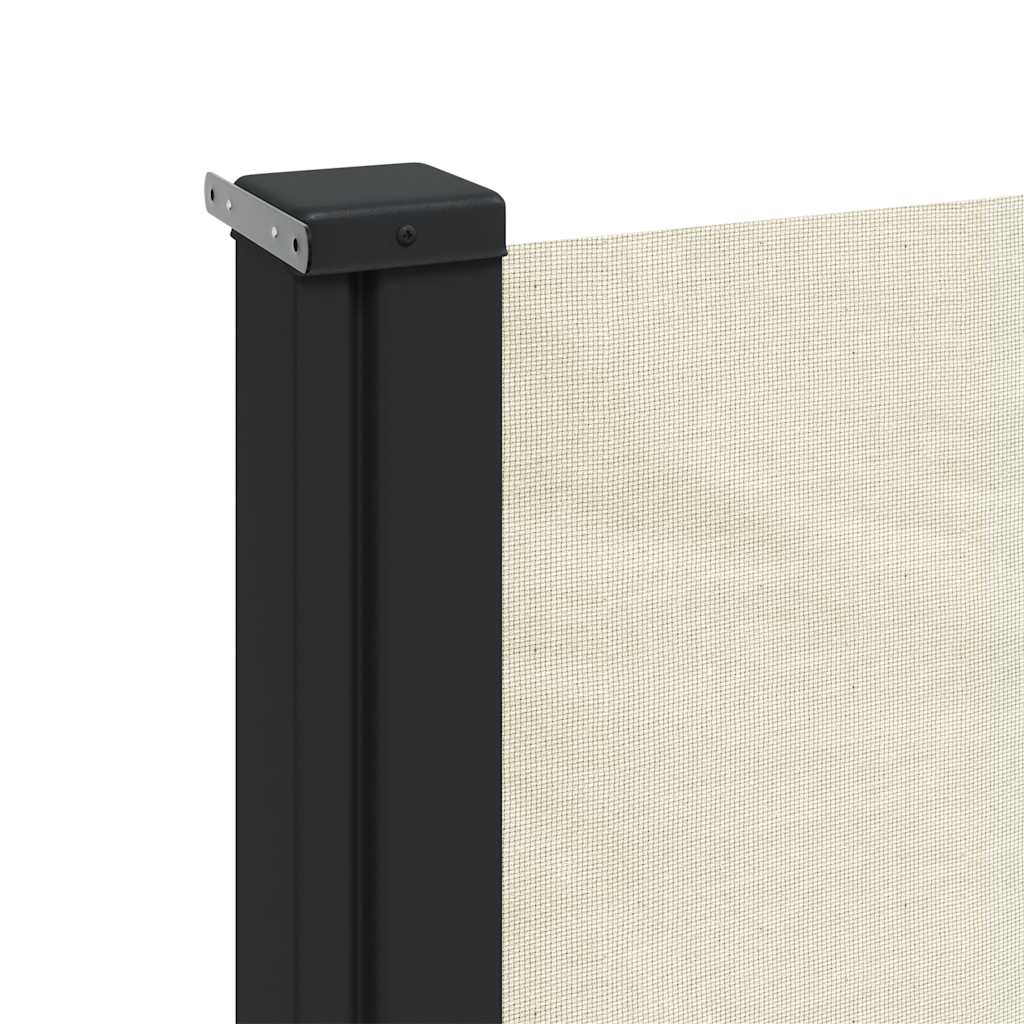 vidaXL Copertina laterală retractabilă, crem, 160x500 cm