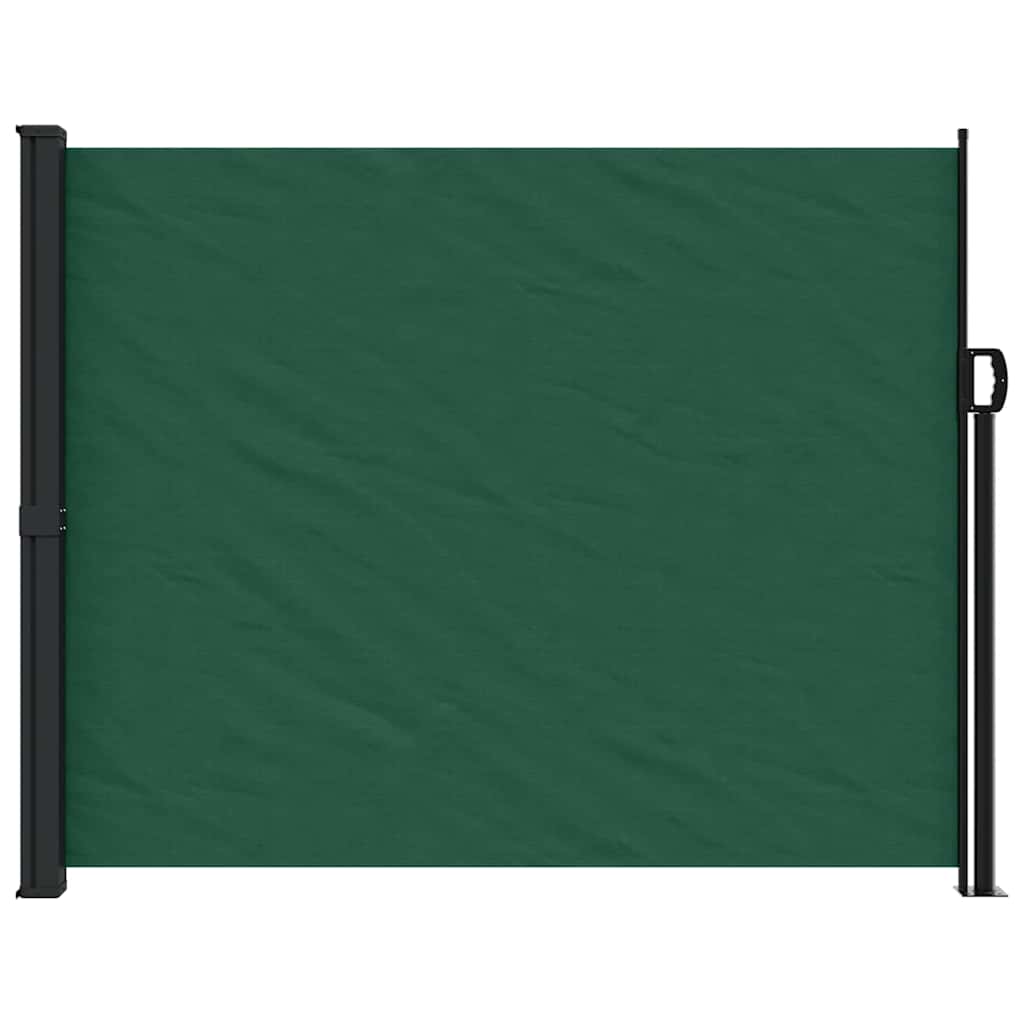 vidaXL Copertina laterală retractabilă, verde închis, 160x500 cm