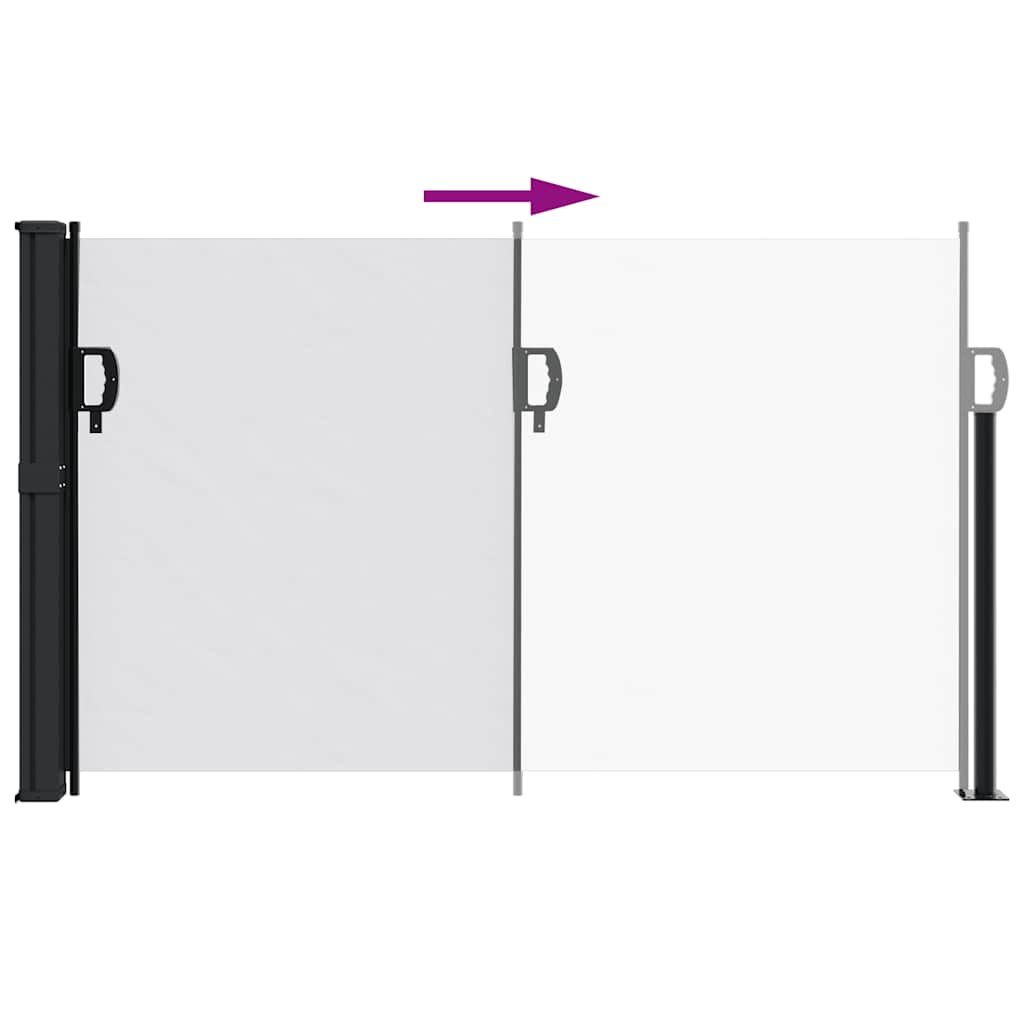vidaXL Copertină laterală retractabilă, alb, 120 x 600 cm vidaXL Copertină laterală retractabilă, alb, 120 x 600 cm