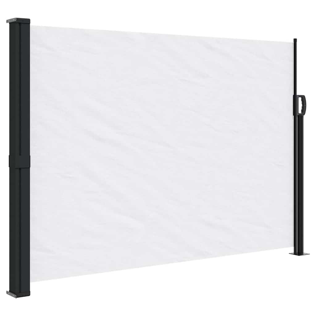 vidaXL Copertină laterală retractabilă, alb, 140x600 cm vidaXL Copertină laterală retractabilă, alb, 140x600 cm