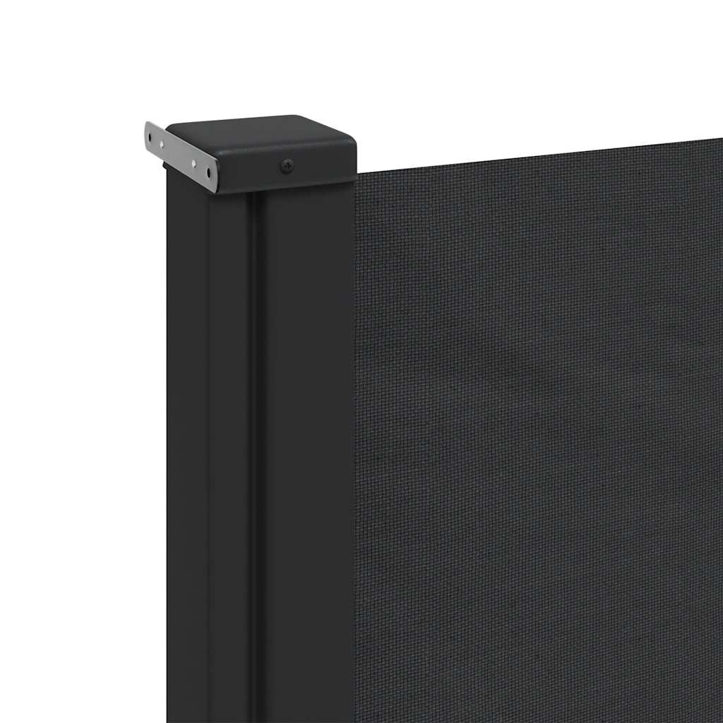 vidaXL Copertină laterală retractabilă, negru, 160 x 600 cm