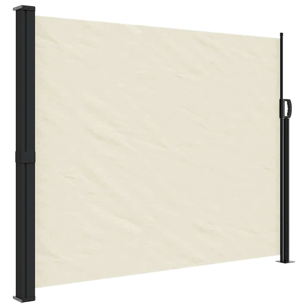vidaXL Copertină laterală retractabilă, crem, 160 x 600 cm