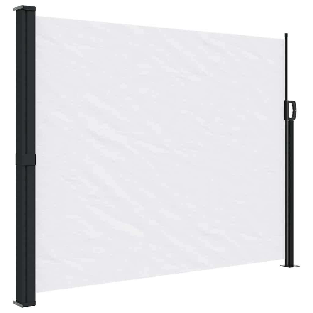 vidaXL Copertină laterală retractabilă, alb, 160 x 600 cm