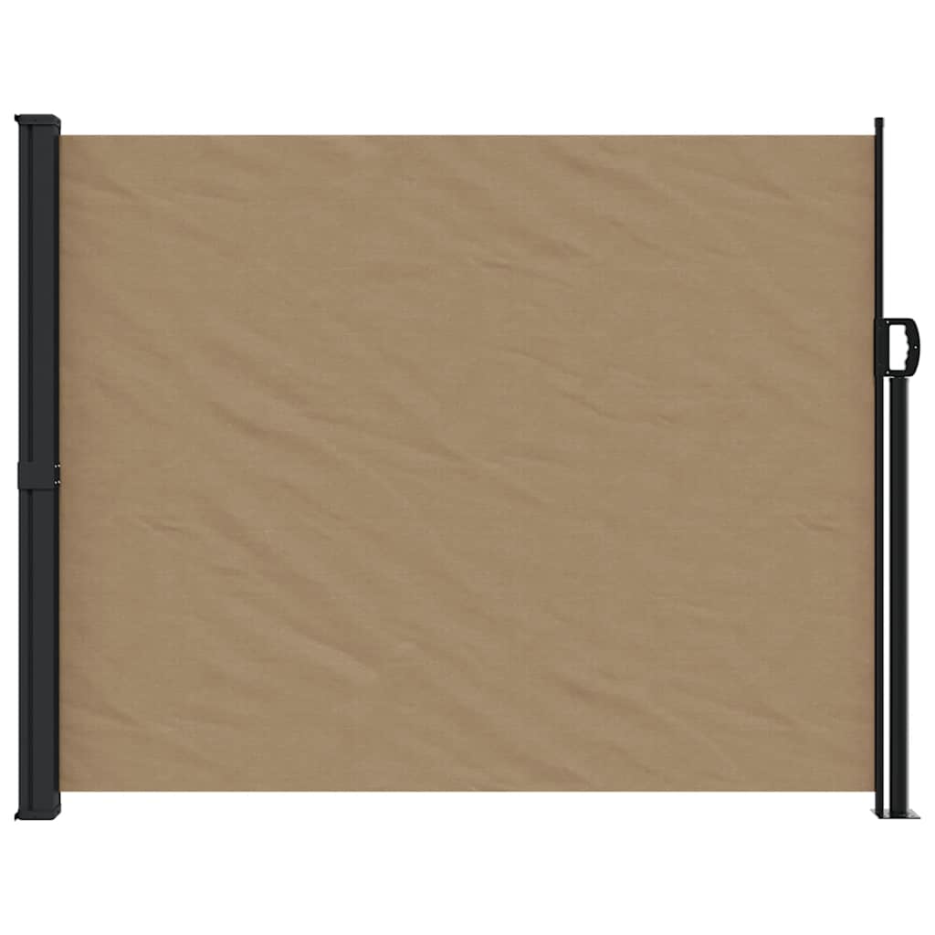 vidaXL Copertină laterală retractabilă, gri taupe, 160 x 600 cm vidaXL Copertină laterală retractabilă, gri taupe, 160 x 600 cm