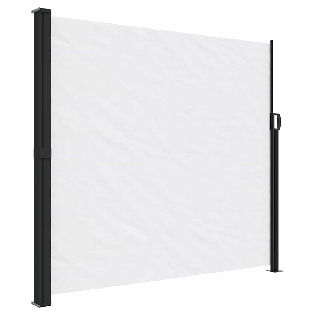 vidaXL Copertină laterală retractabilă, alb, 180x600 cm vidaXL Copertină laterală retractabilă, alb, 180x600 cm