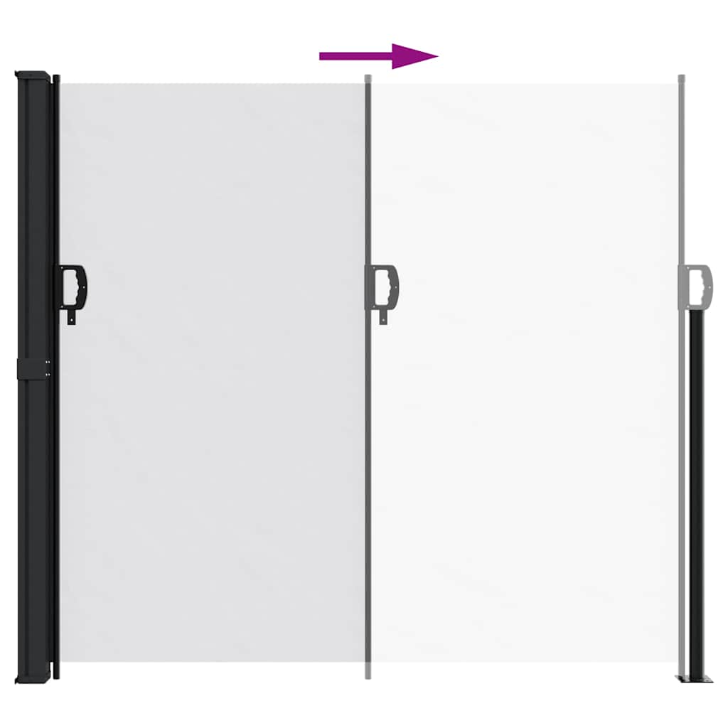 vidaXL Copertină laterală retractabilă, alb, 180x600 cm vidaXL Copertină laterală retractabilă, alb, 180x600 cm