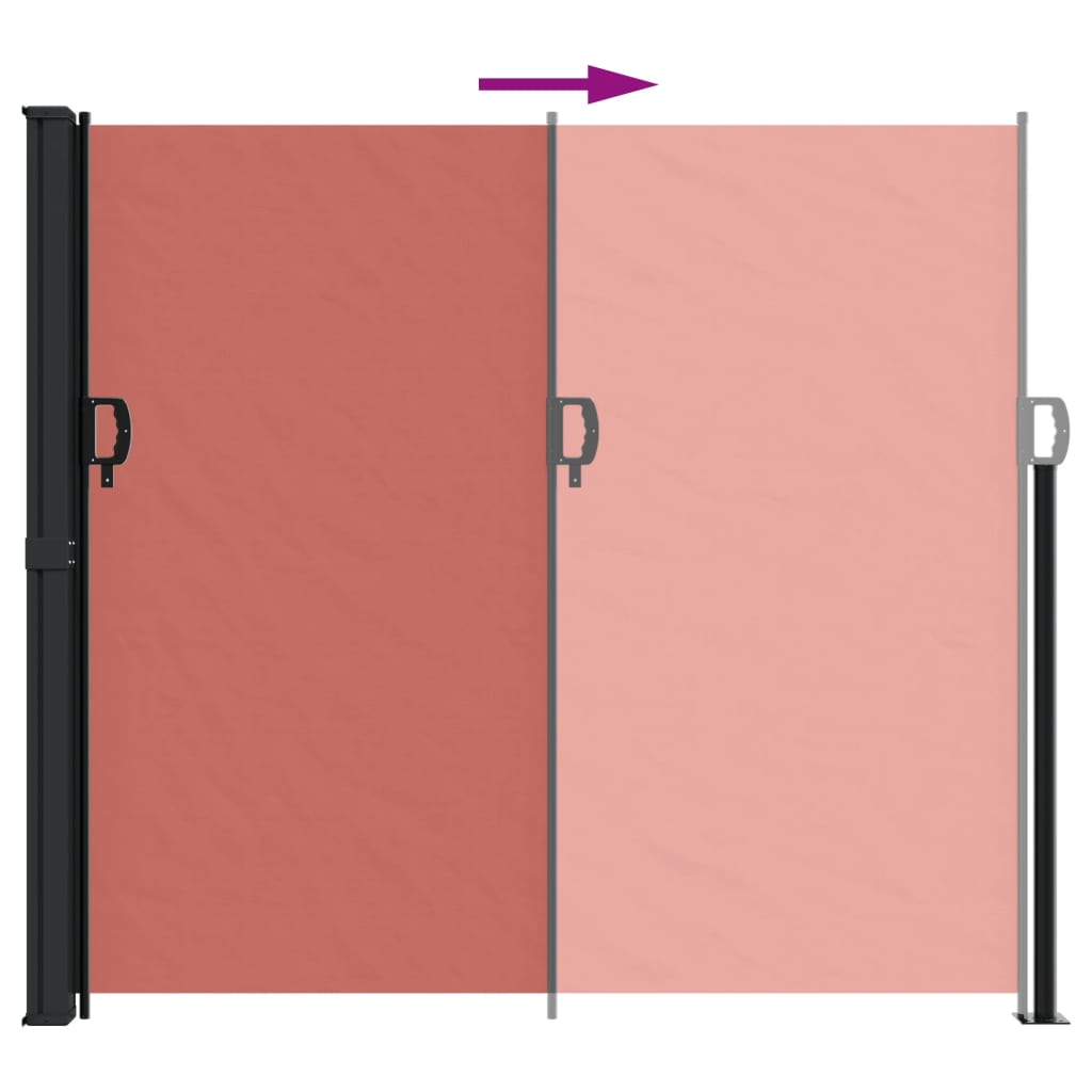 vidaXL Copertină laterală retractabilă, teracotă, 180x600 cm