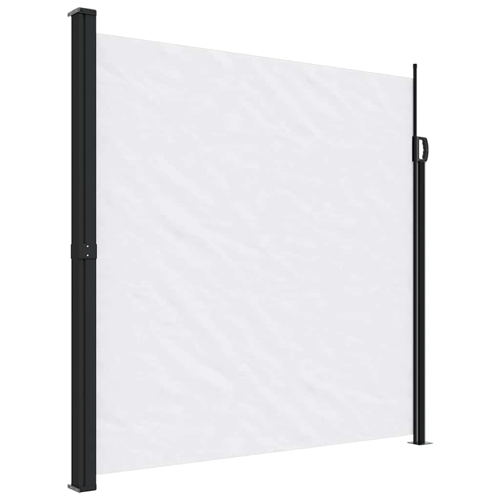 vidaXL Copertină laterală retractabilă, alb, 200x600 cm vidaXL Copertină laterală retractabilă, alb, 200x600 cm