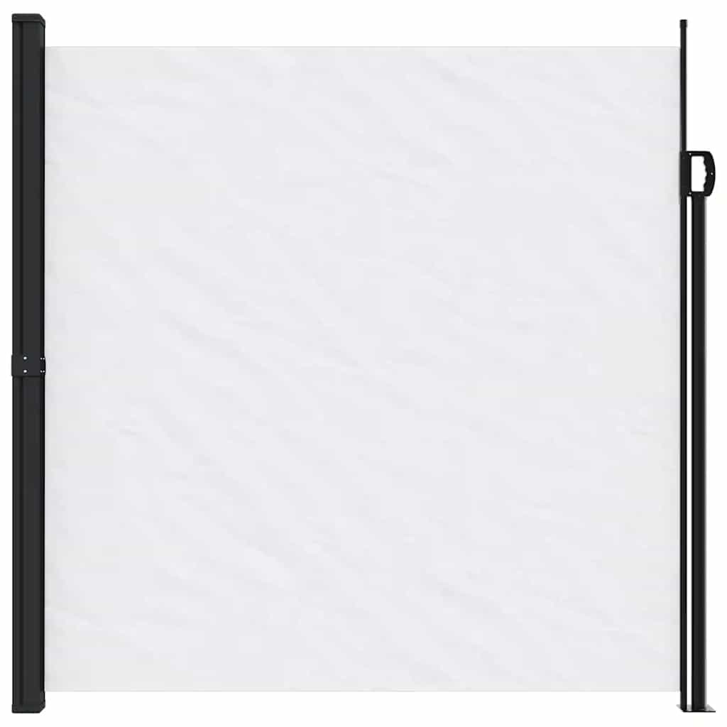 vidaXL Copertină laterală retractabilă, alb, 200x600 cm vidaXL Copertină laterală retractabilă, alb, 200x600 cm