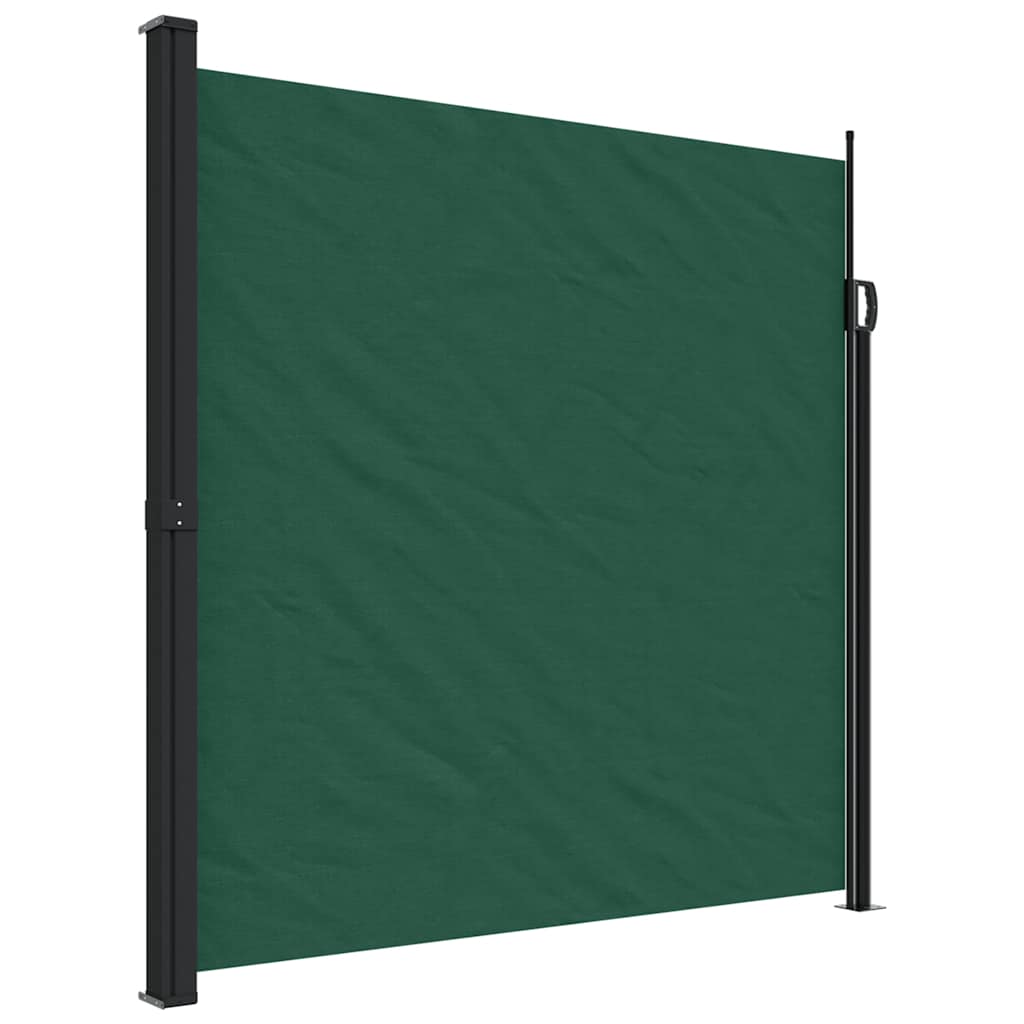 vidaXL Copertină laterală retractabilă, verde închis, 200x600 cm