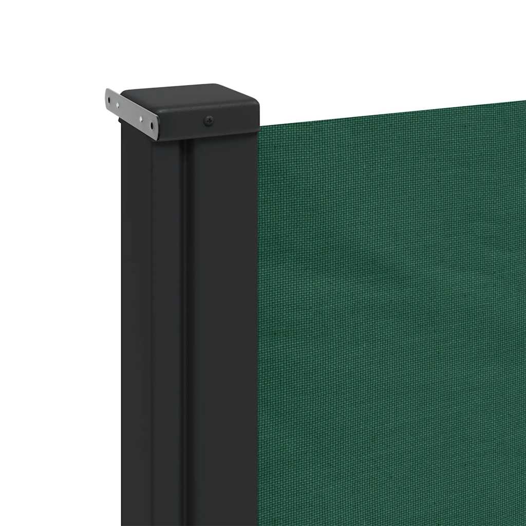 vidaXL Copertină laterală retractabilă, verde închis, 220x600 cm