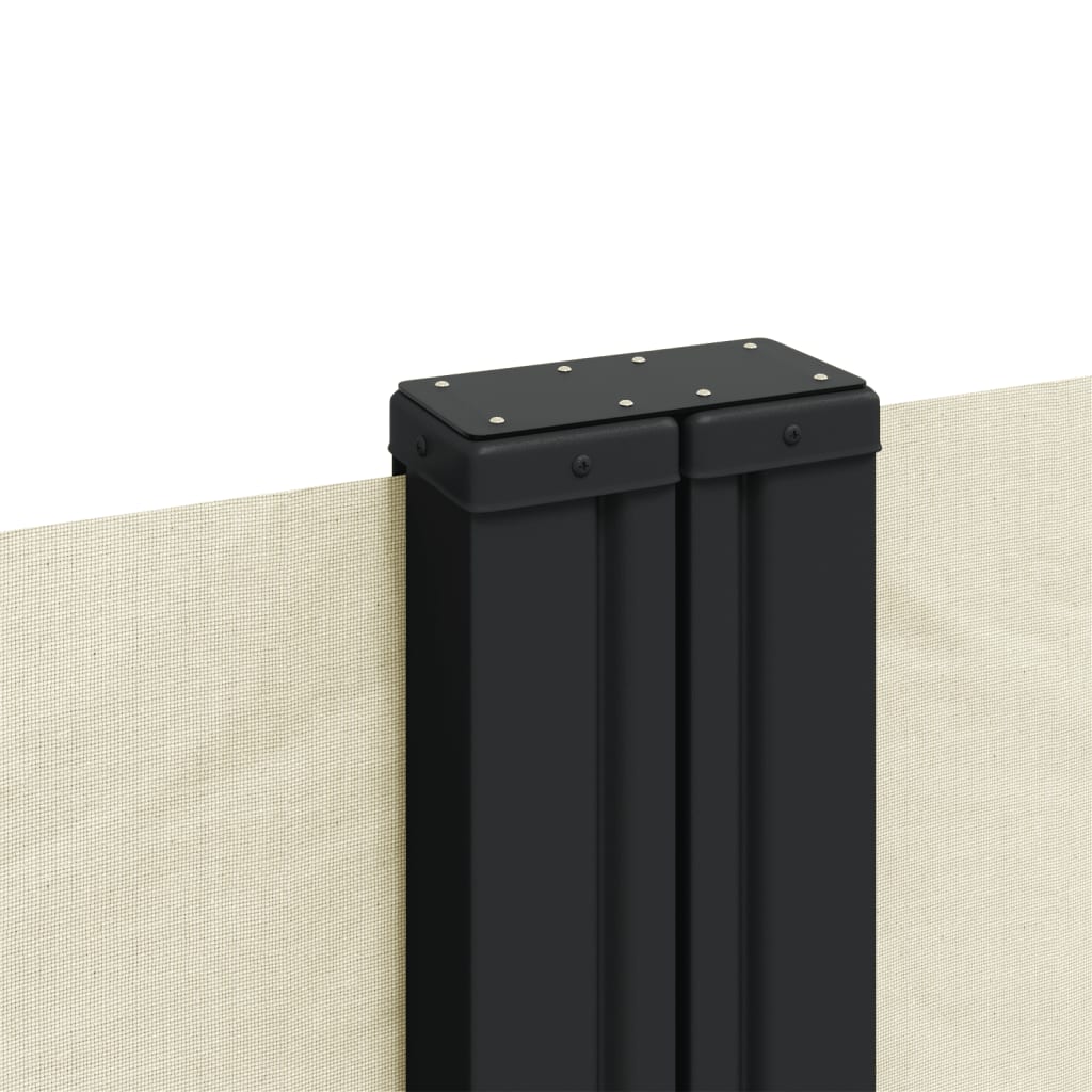 vidaXL Copertină laterală retractabilă, crem, 100 x 600 cm vidaXL Copertină laterală retractabilă, crem, 100 x 600 cm