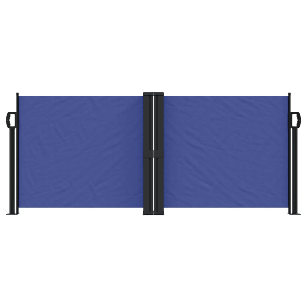 vidaXL Copertină laterală retractabilă, albastru, 100 x 600 cm vidaXL Copertină laterală retractabilă, albastru, 100 x 600 cm