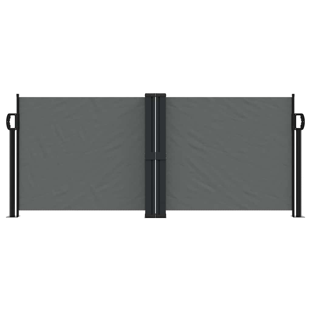 vidaXL Copertină laterală retractabilă, antracit, 100 x 600 cm vidaXL Copertină laterală retractabilă, antracit, 100 x 600 cm