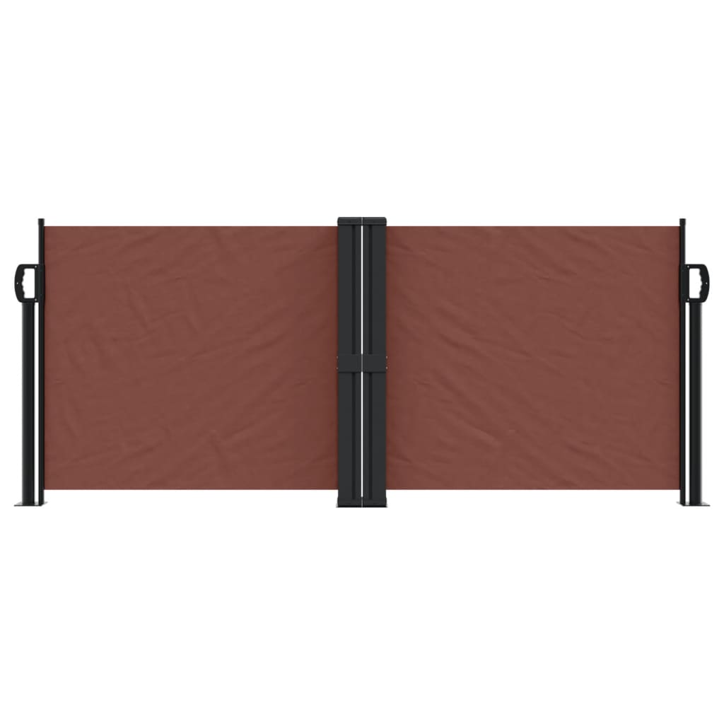 vidaXL Copertină laterală retractabilă, maro, 100 x 600 cm vidaXL Copertină laterală retractabilă, maro, 100 x 600 cm