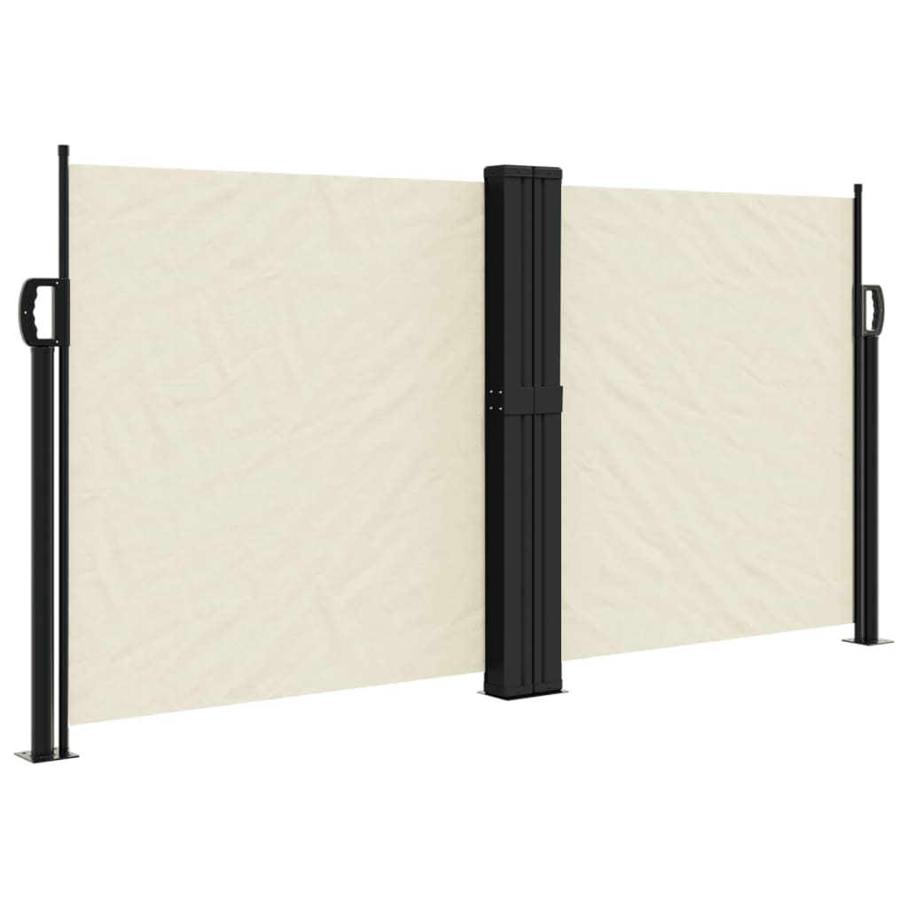 vidaXL Copertină laterală retractabilă, crem, 120 x 600 cm vidaXL Copertină laterală retractabilă, crem, 120 x 600 cm