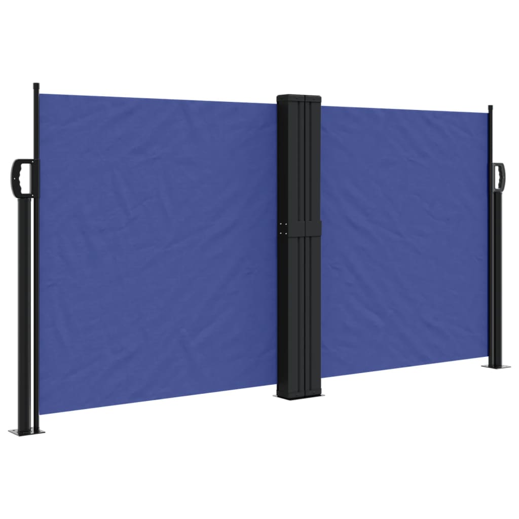 vidaXL Copertină laterală retractabilă, albastru, 120 x 600 cm vidaXL Copertină laterală retractabilă, albastru, 120 x 600 cm
