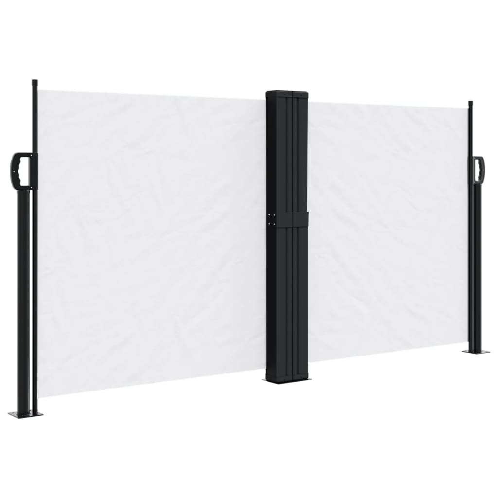 vidaXL Copertină laterală retractabilă, alb, 120 x 600 cm vidaXL Copertină laterală retractabilă, alb, 120 x 600 cm