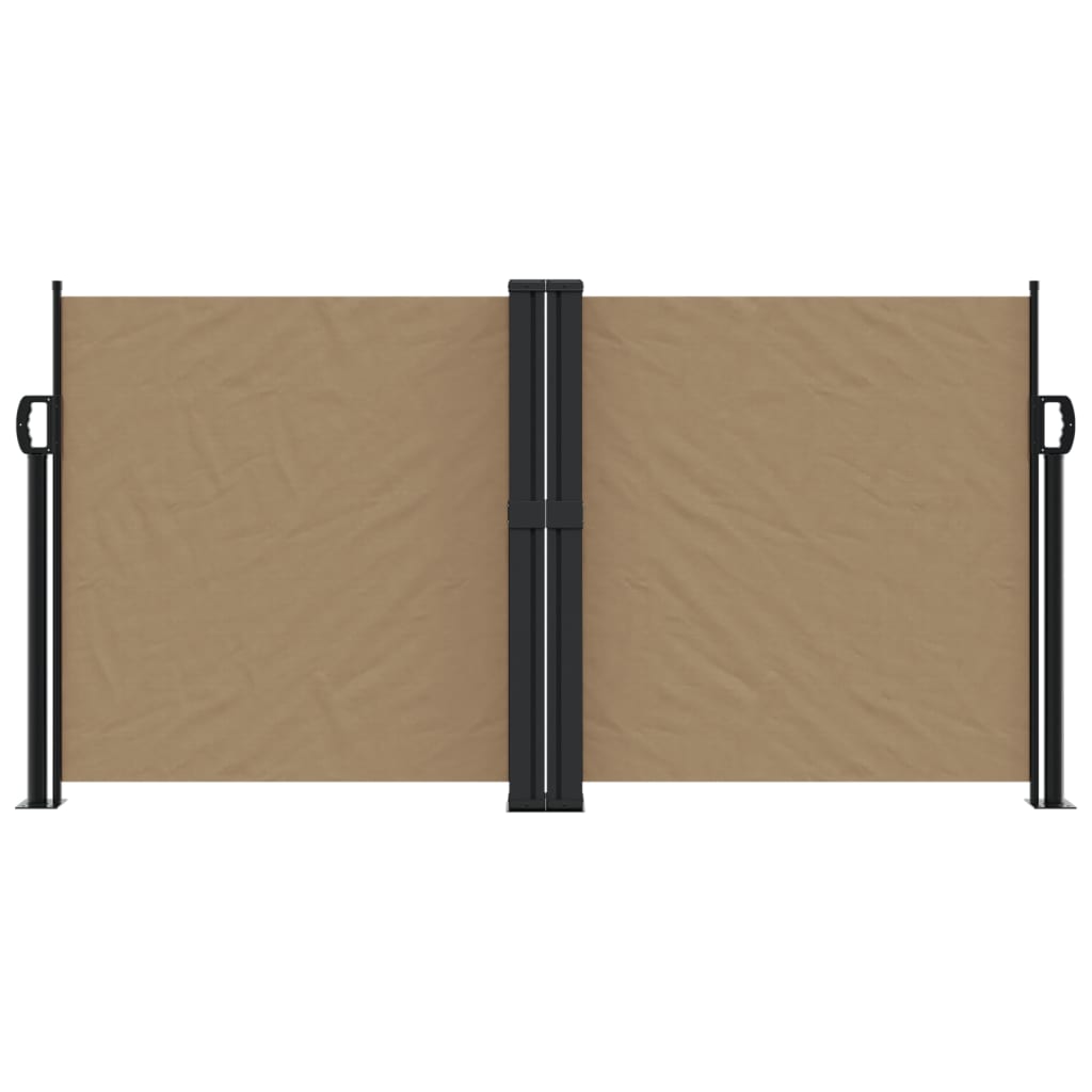 vidaXL Copertină laterală retractabilă, gri taupe, 120 x 600 cm vidaXL Copertină laterală retractabilă, gri taupe, 120 x 600 cm